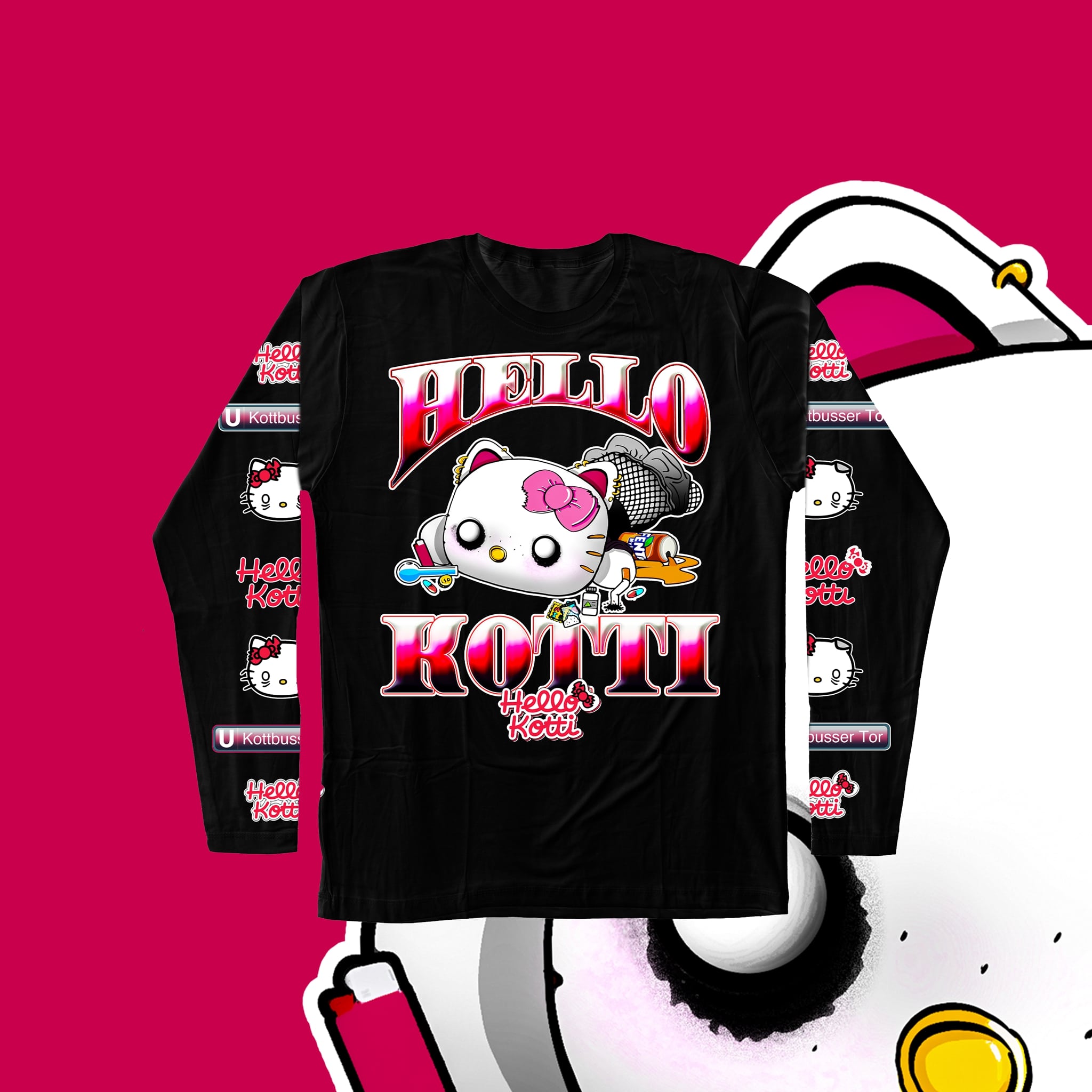 Bild von HELLO KOTTI - LONGSLEEVE [schwarz]